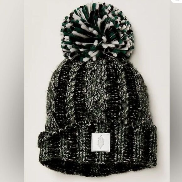Free People Pom Party Reflective Beanie main image 4